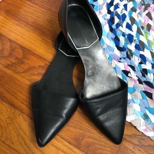 Zara basic black flats